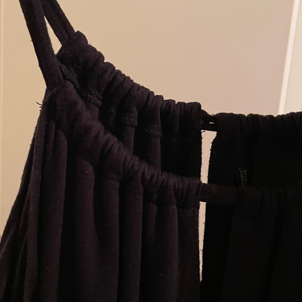 🖤 NEW DIRECTIONS BLK SLEEVELESS MAXI DRESS W STRAPS AND BUTTON CLOSURE SZ PL EUC - Picture 8 of 13